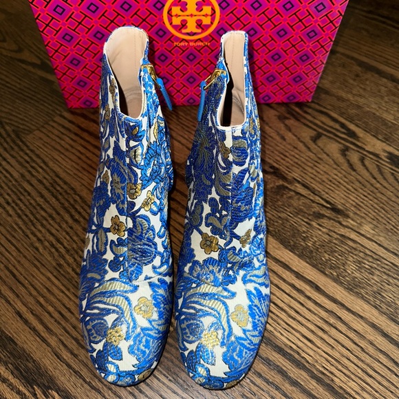 Tory Burch Shelby 50MM Brocade Bootie - Picture 4 of 5